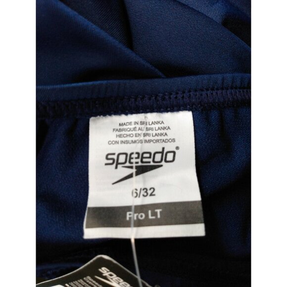 Speedo Women's Pro LT Color One Piece Super Pro Navy Blue Size 6/32 - Picture 8 of 9
